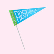 First Day / Last Day of School Reversible Pennant