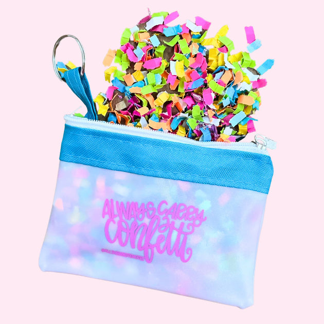 Keychain Pouch Always Carry Confetti All She Wrote Notes