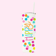 Tumbler - Skinny Stainless Happy (Confetti)