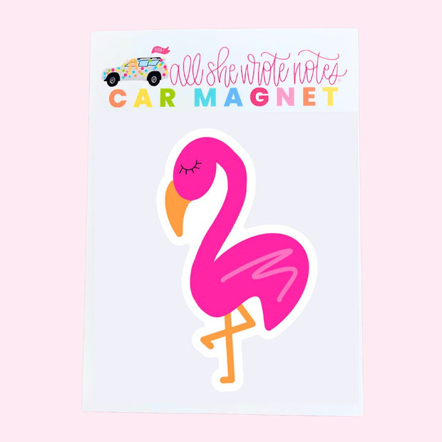 Car Magnet - Flamingo