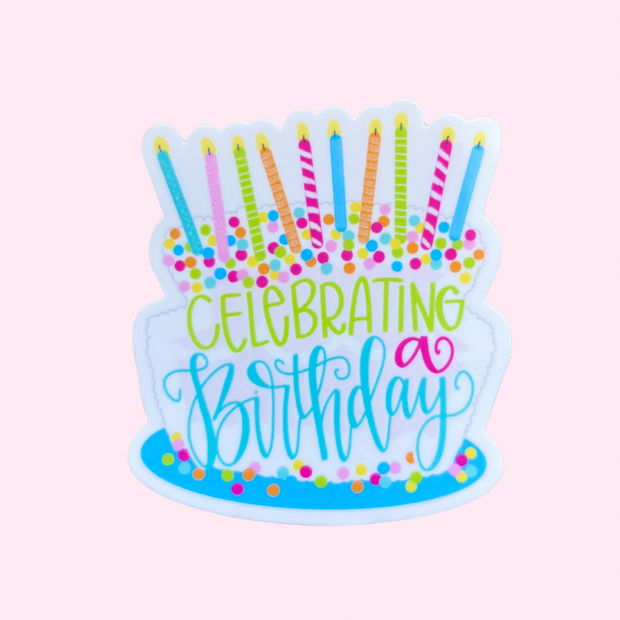 Sticker - Celebrating a Birthday