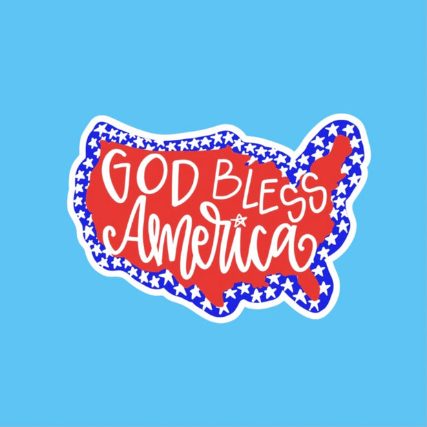 Sticker - God Bless America
