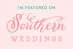Our Wedding Featured on Southern Weddings