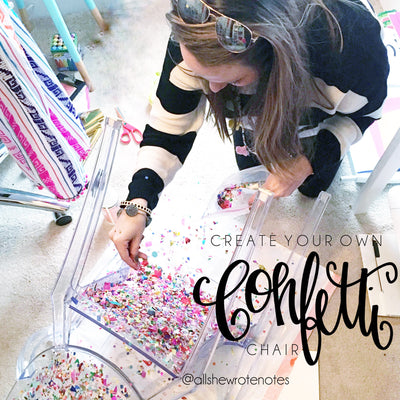 Create Your Own Confetti Chair