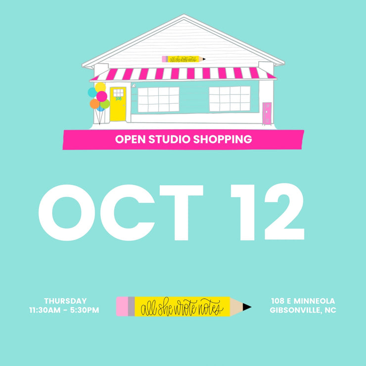 Oct 12 - Open Studio Shopping