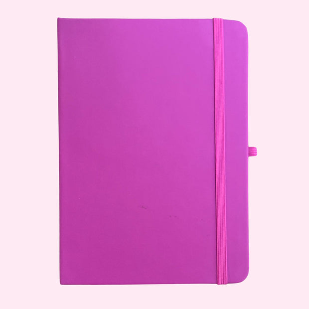 Notebook - Dark Pink Lined Journal