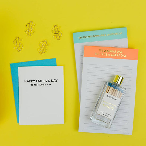 It's A Great Day, To Have A Great Day - Lined Notepad - Perforated Sheets - Bright Orange