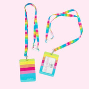 Lanyard and ID Holder - Stripes