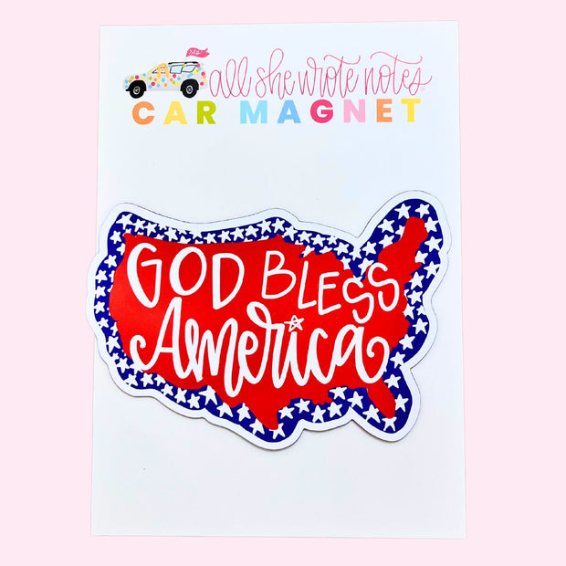 Car Magnet - God Bless America
