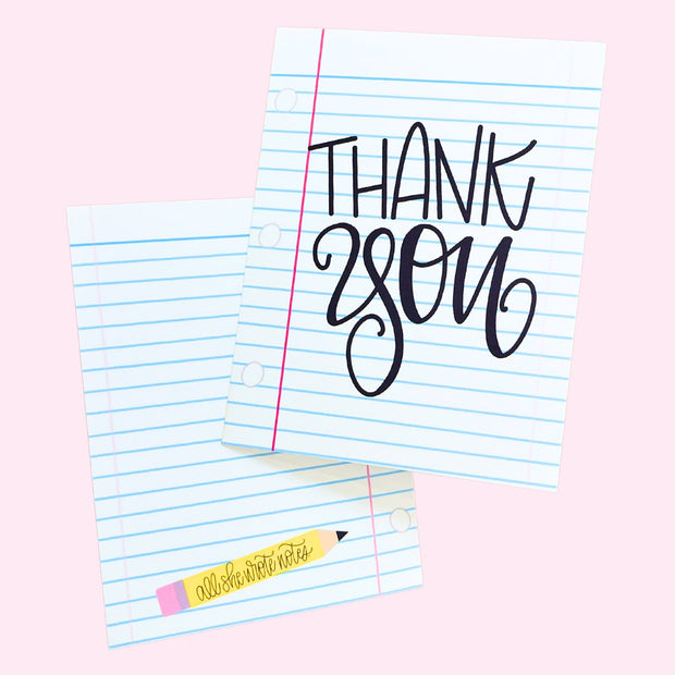 Note Card - Thank You Classic