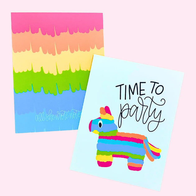 Note Card - Time to Party Pinata – All She Wrote Notes