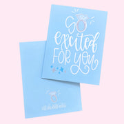 Note Card - So Excited for You - Engagement