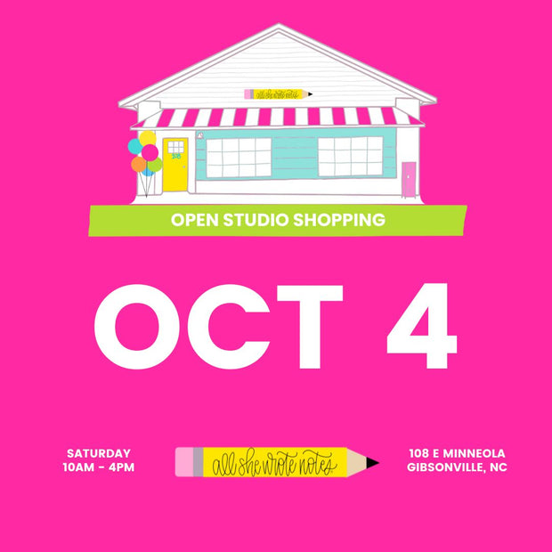 Oct 4 Open Studio Shopping