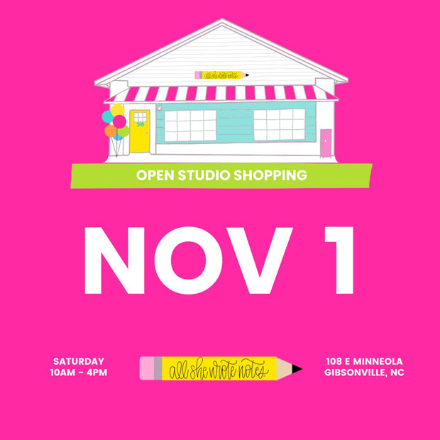 Nov 1 Open Studio Shopping