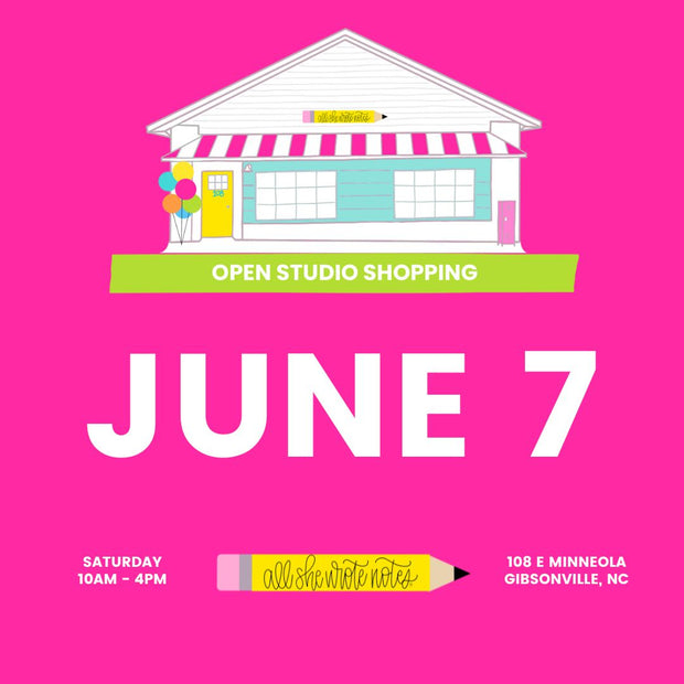 June 7 Open Studio Shopping