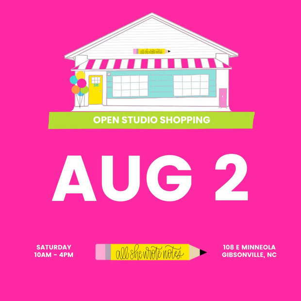 Aug 2 Open Studio Shopping