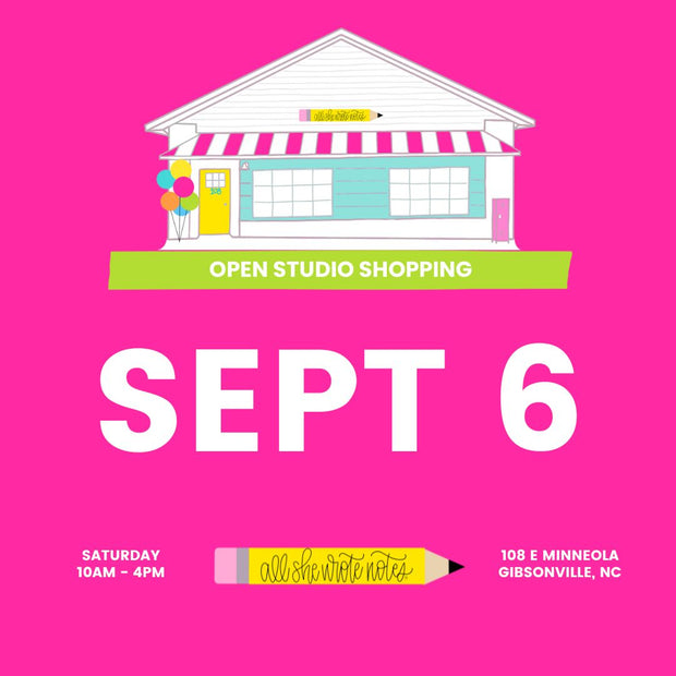 Sept 6 Open Studio Shopping