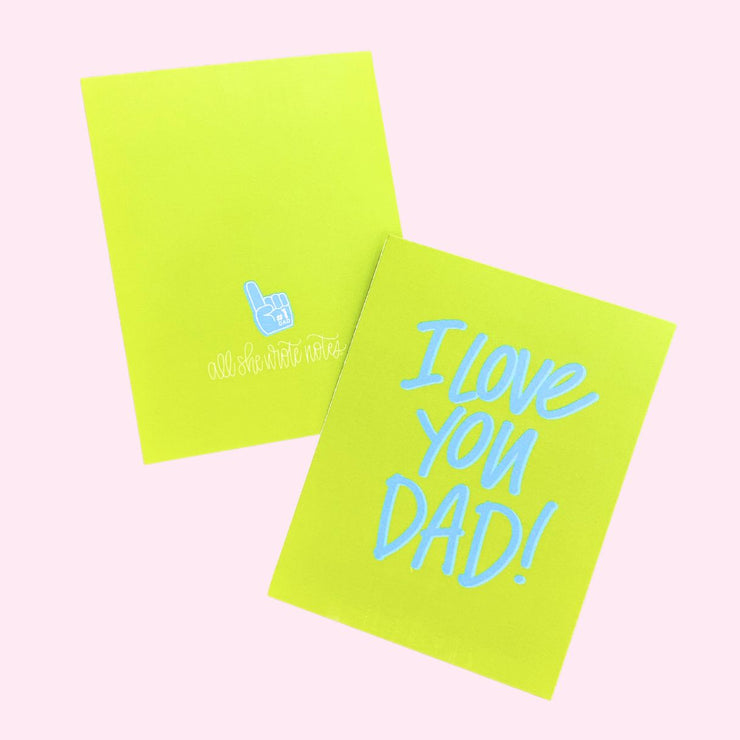 Note Card - I love you Dad