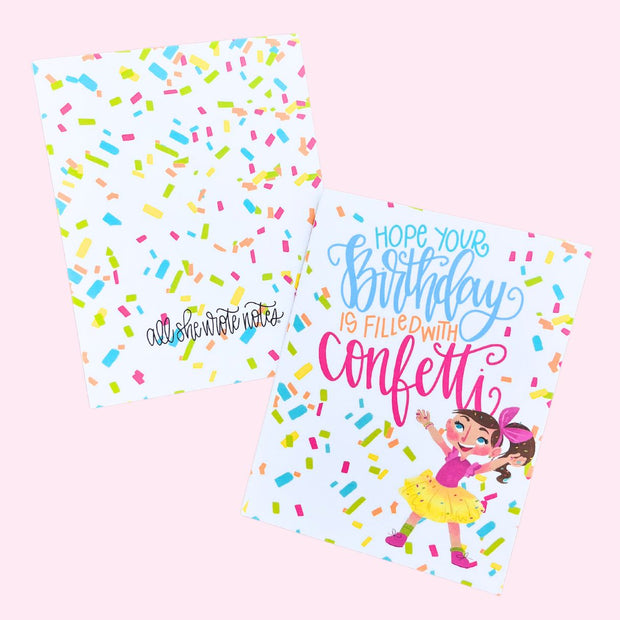 Note Card - Betty Confetti Birthday