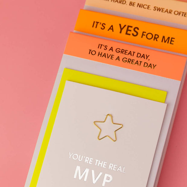 It's A Great Day, To Have A Great Day - Lined Notepad - Perforated Sheets - Bright Orange
