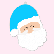 Blue Santa Personalized Ornament