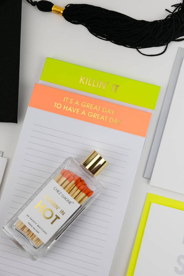 Killin' It Notepad - Yellow