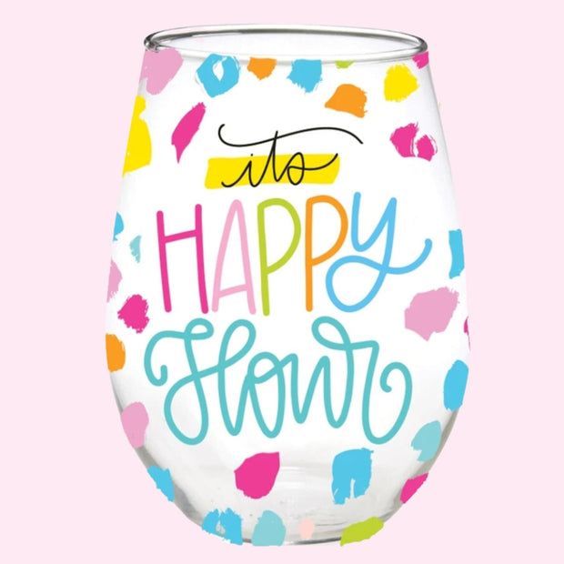 Wine Glass - Happy Hour
