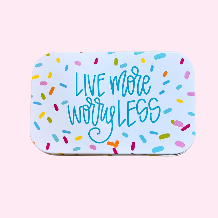 Confetti Encouragement Card Tin