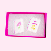 Acrylic Earrings - Mahjong