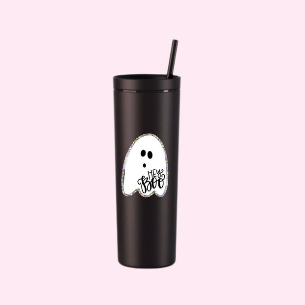Tumbler - Hey Boo Glitter Ghost