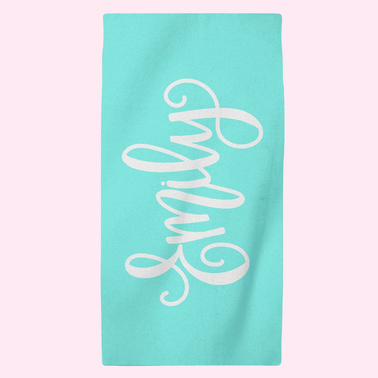 Beach Towel - Custom Name Personalized (6 Colorways)