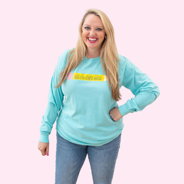 T-Shirt - Mint Pencil Long Sleeve