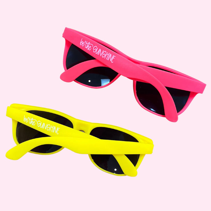 "Be the Sunshine" Sunglasses - Coral
