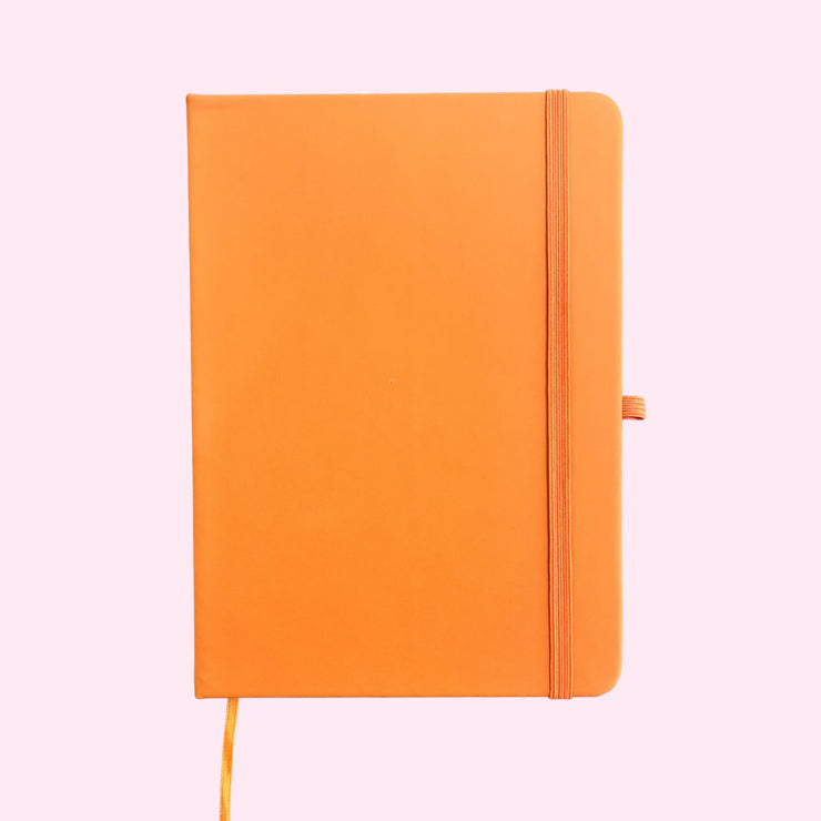 Notebook - Orange Lined Journal