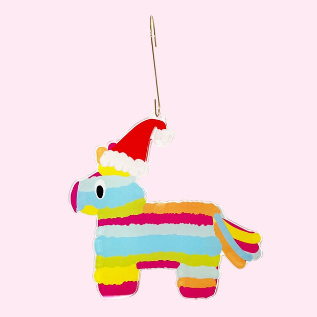 Santa Piñata Ornament
