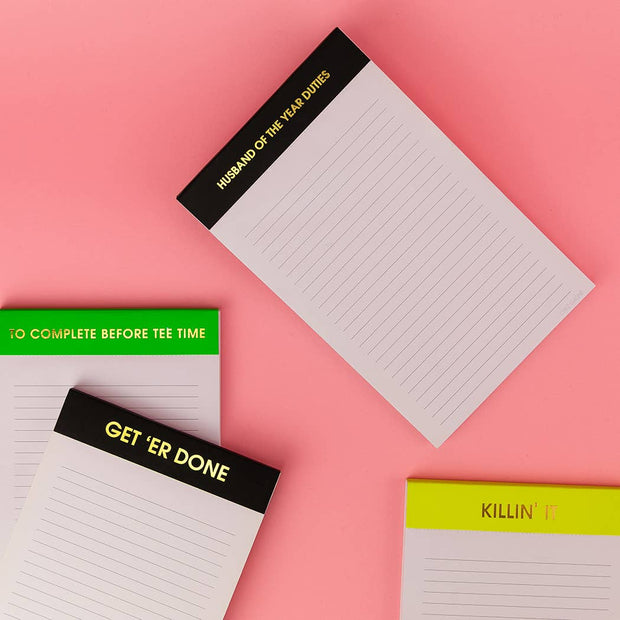 Killin' It Notepad - Yellow
