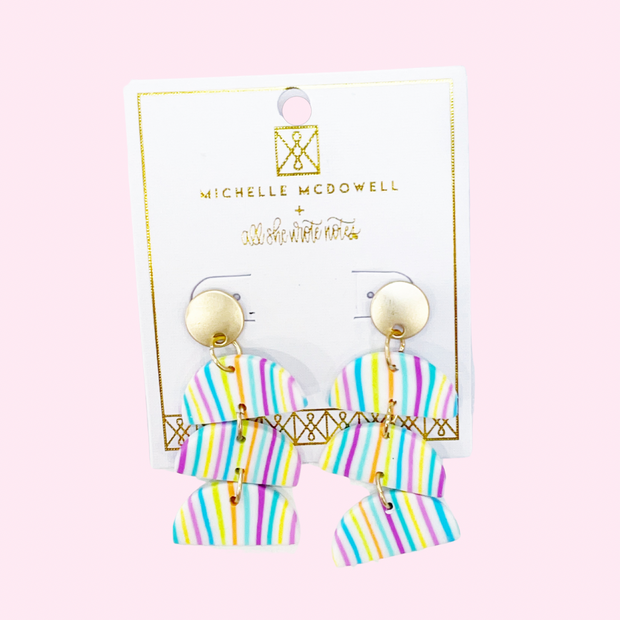 Earrings - Striped Tier