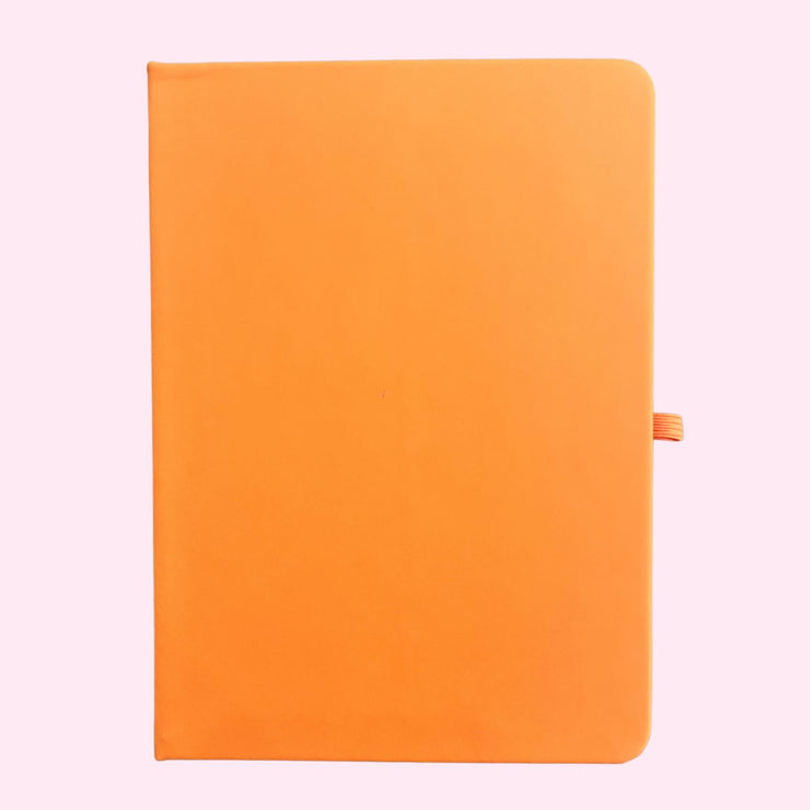 Notebook - Orange Lined Journal