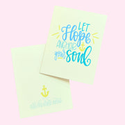 Note Card - Let Hope Anchor Your Soul