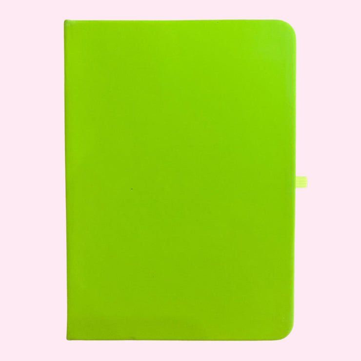 Notebook -  Lime Green Lined Journal