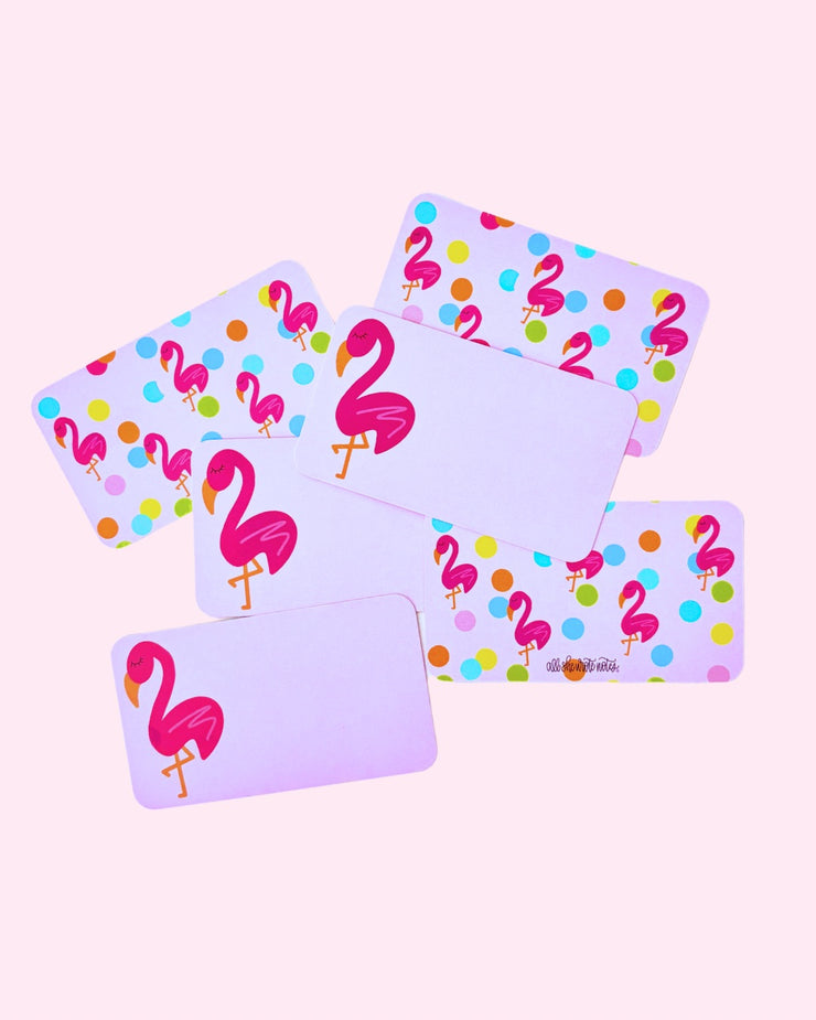 Confetti Cards - Fun Flamingo