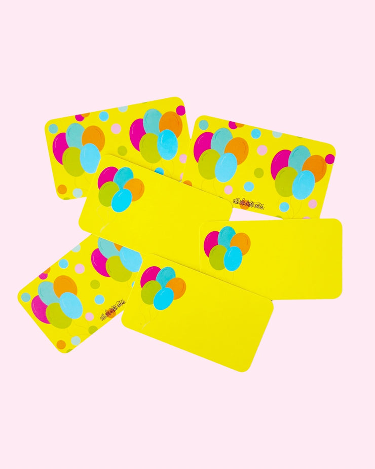 Confetti Cards - Bright Balloons