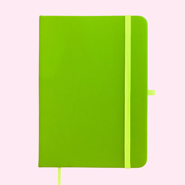 Notebook -  Lime Green Lined Journal