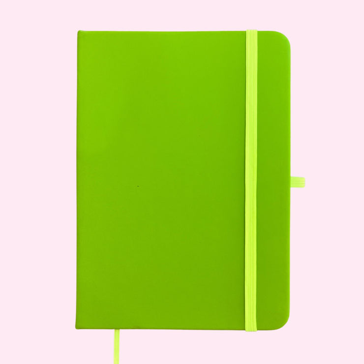 Notebook -  Lime Green Lined Journal