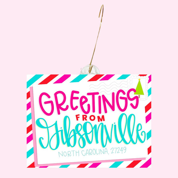 Greetings from Gibsonville Ornament