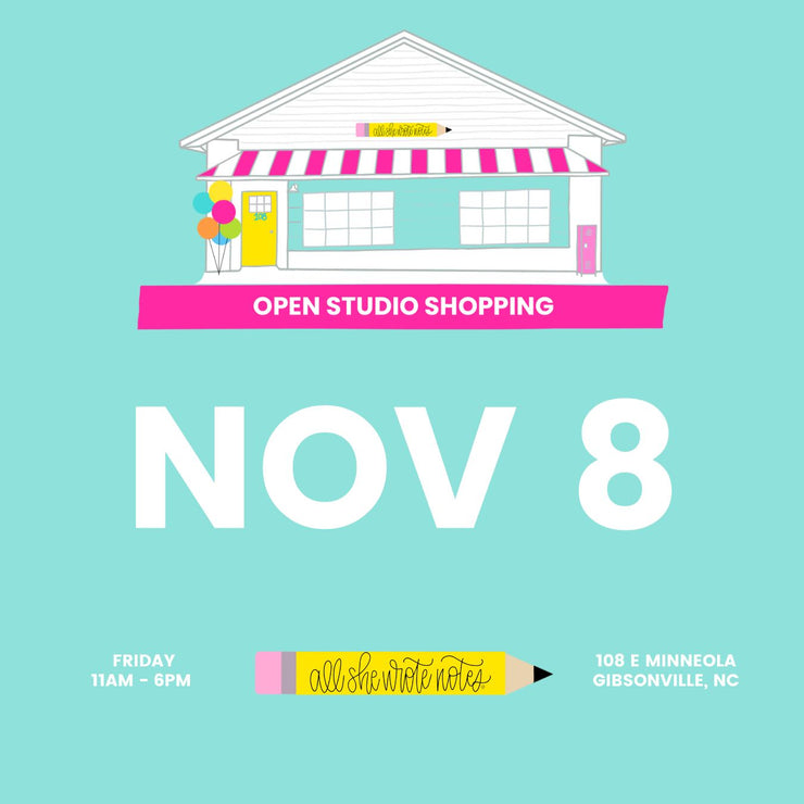 Nov 8 - Open Studio Shopping