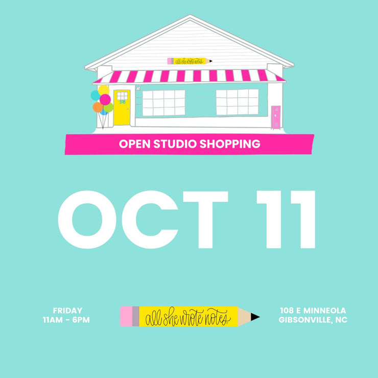 Oct 11 - Open Studio Shopping