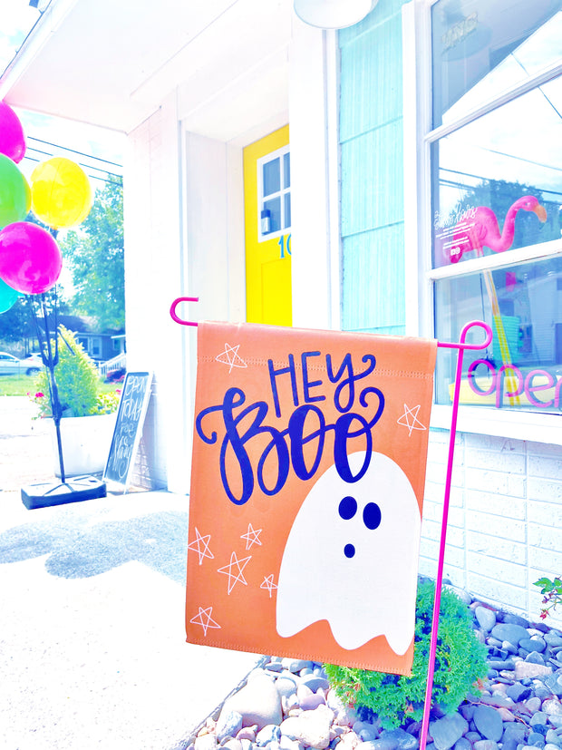 Garden Flag - Hey Boo Halloween