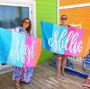 Beach Towel - Custom Name Personalized (6 Colorways)