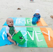 Beach Towel - Custom Name Personalized (6 Colorways)